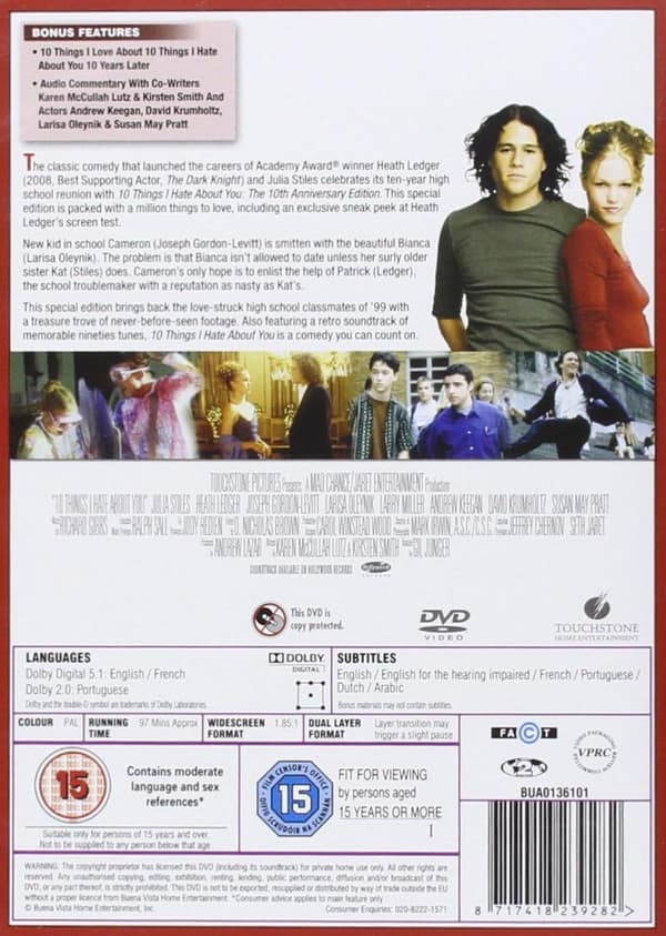 10 Things I Hate About You (1999) (DVD)