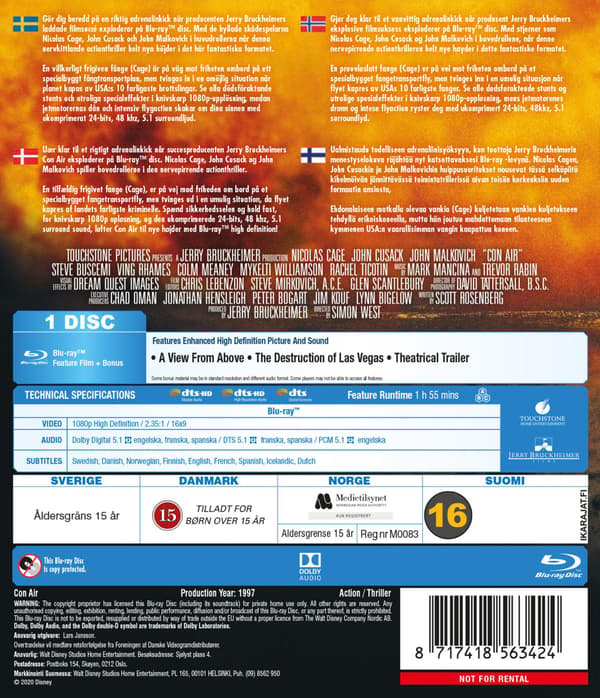 Con Air (1997) (Blu-Ray)