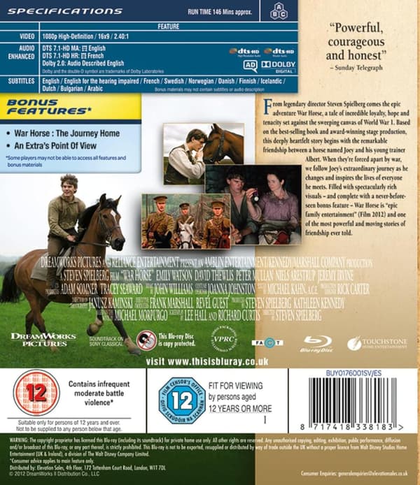 War Horse (2011) (Blu-Ray)