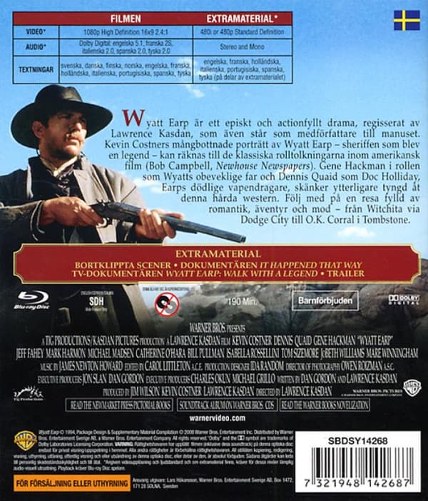 Wyatt Earp (1994) (Blu-Ray)