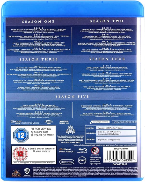 Stargate: Atlantis The Complete Series (2004-2009) (Blu-Ray)