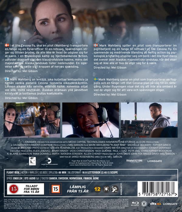 Flight Risk (2025) Blu-Ray (svensk text)