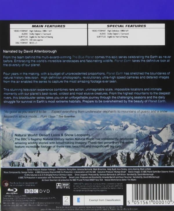 Planet Earth (2006) Mini Series (Blu-Ray)
