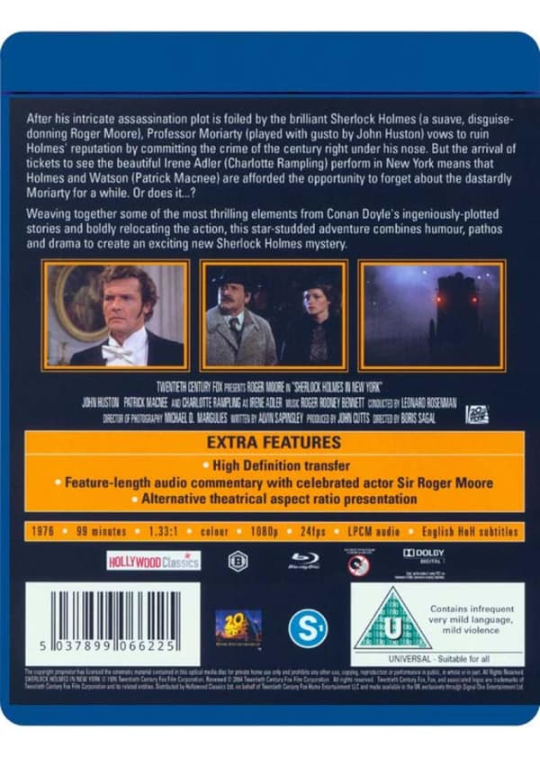 Sherlock Holmes: In New York (1976) (Blu-Ray)