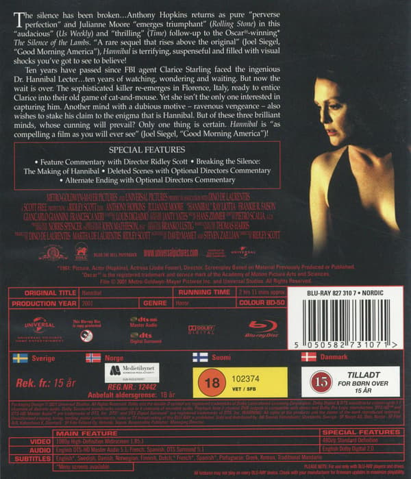 Hannibal (2001) (Blu-Ray)