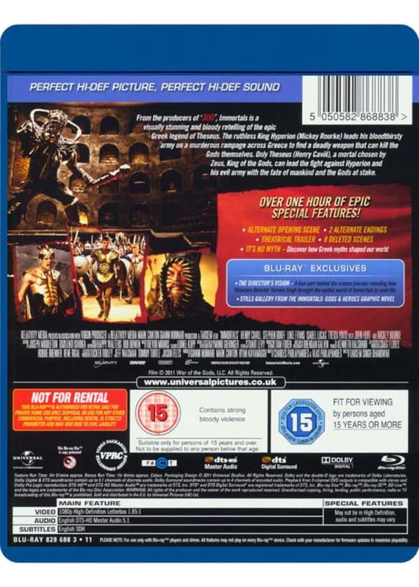 Immortals (2011) (Blu-Ray)