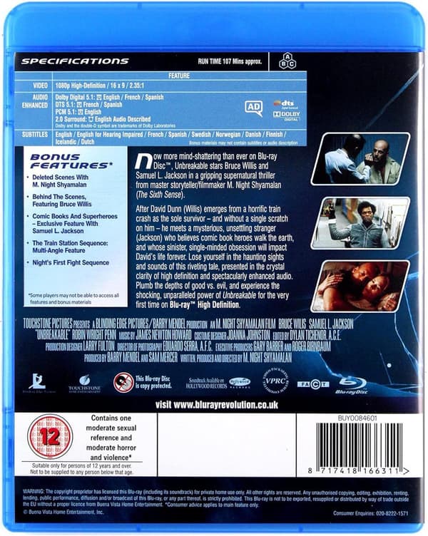 Unbreakable (2000) (Blu-Ray)