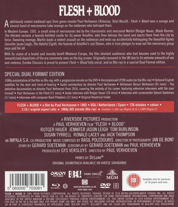 Flesh+Blood (1985) (Blu-Ray)