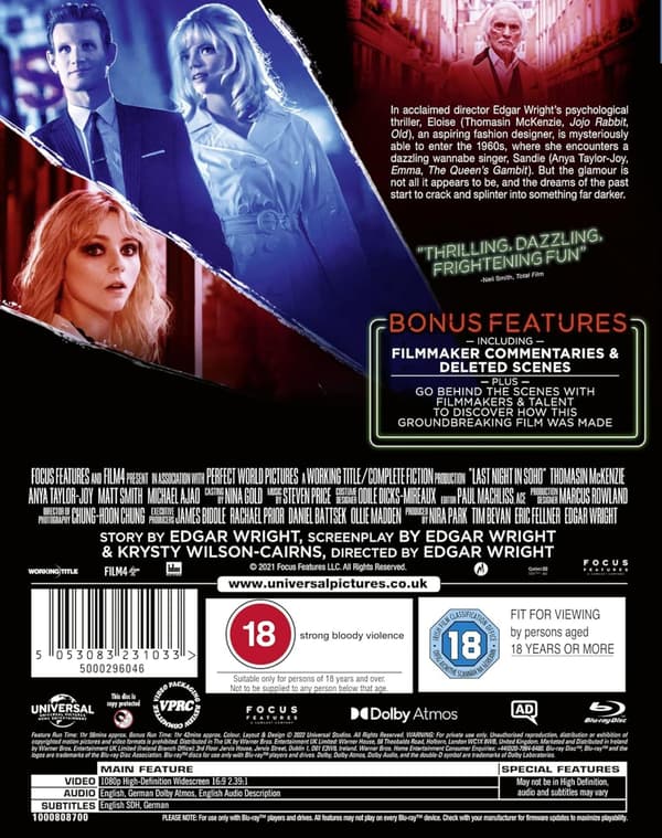 Last Night In Soho (2021) (Blu-Ray)