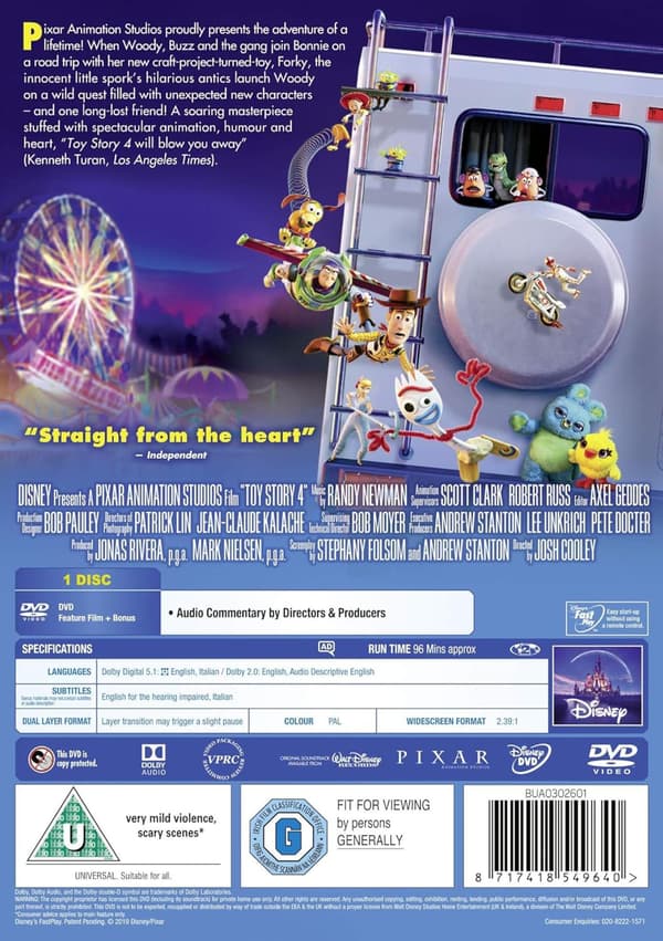 Toy Story 4 (2019) (DVD)