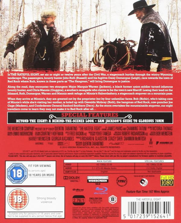 The Hateful Eight (2015) (Blu-Ray)