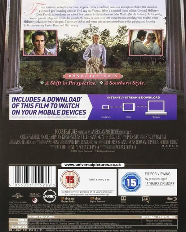 The Beguiled (2017) (Blu-Ray)