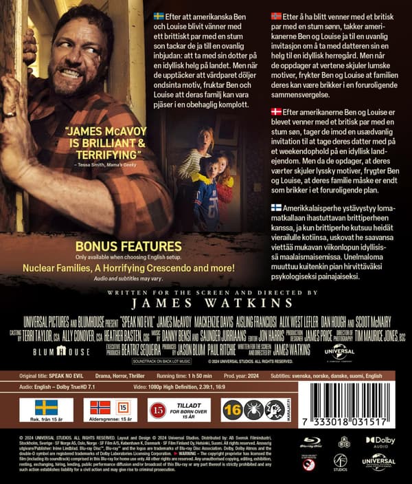 Speak No Evil (2024) (Blu-Ray)