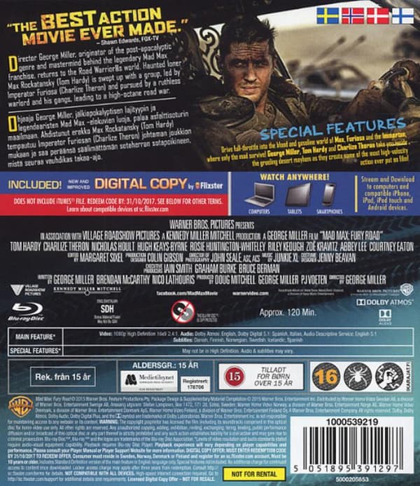 Mad Max 4: Fury Road (2015) (Blu-Ray)