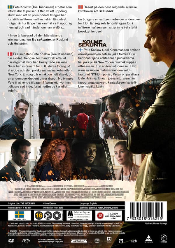 Tre sekunder (aka The Informer) (2019) (DVD)