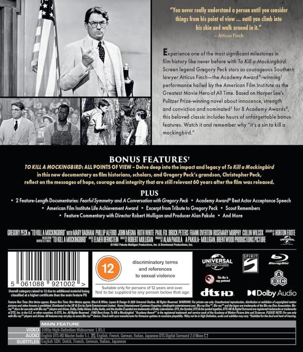 To Kill A Mockingbird (1962) (Blu-Ray)