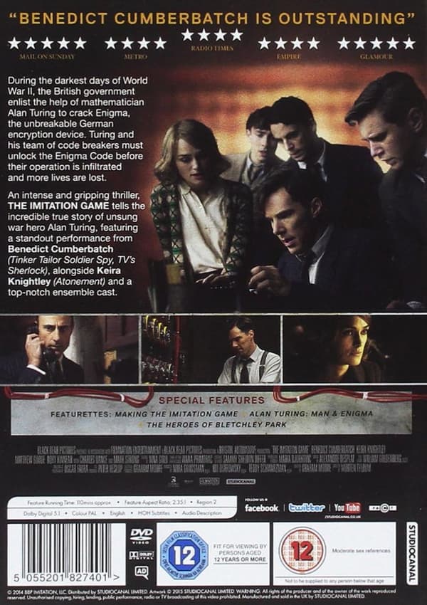 The Imitation Game (2014) (DVD)