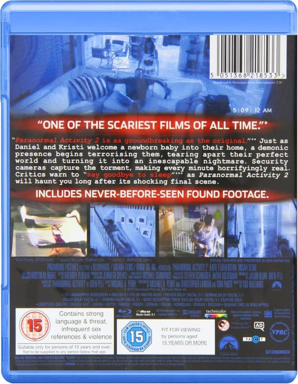 Paranormal Activity 2 (2010) (Blu-Ray)
