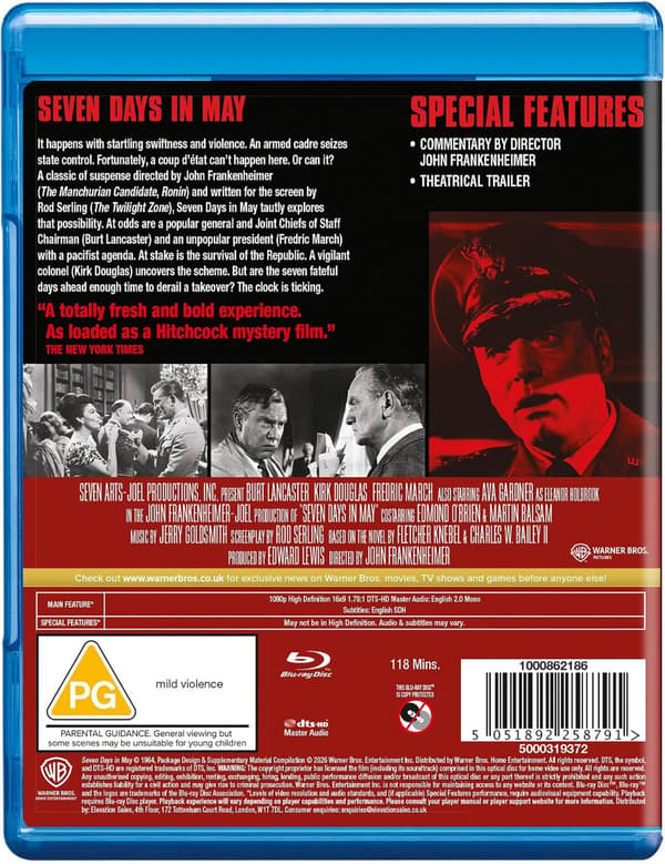 Seven Days in May (1964) (Blu-Ray)