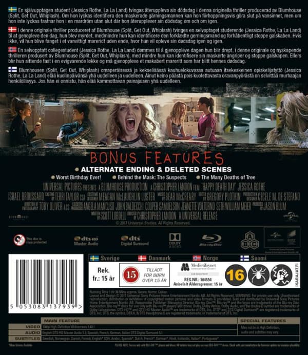 Happy Death Day (2017) (Blu-Ray)