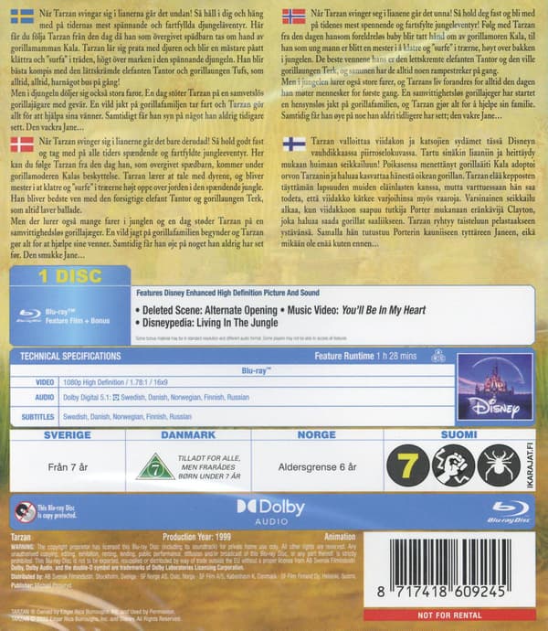 Tarzan (1999) (Blu-Ray)