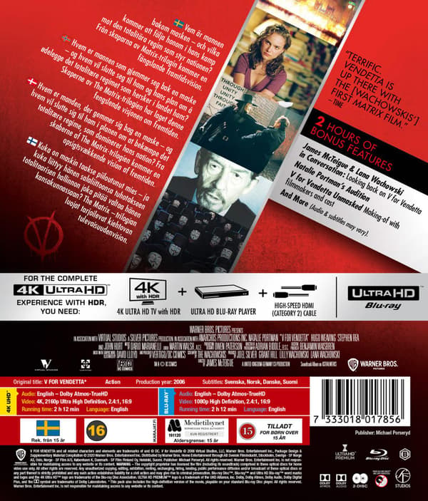 V For Vendetta (2005) (4K UHD)