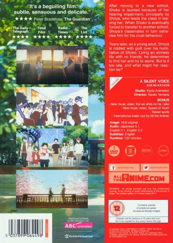 A Silent Voice (2016) (DVD)
