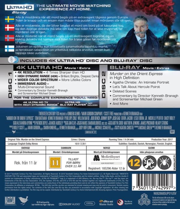 Murder on the Orient Express (2017) (4K UHD)