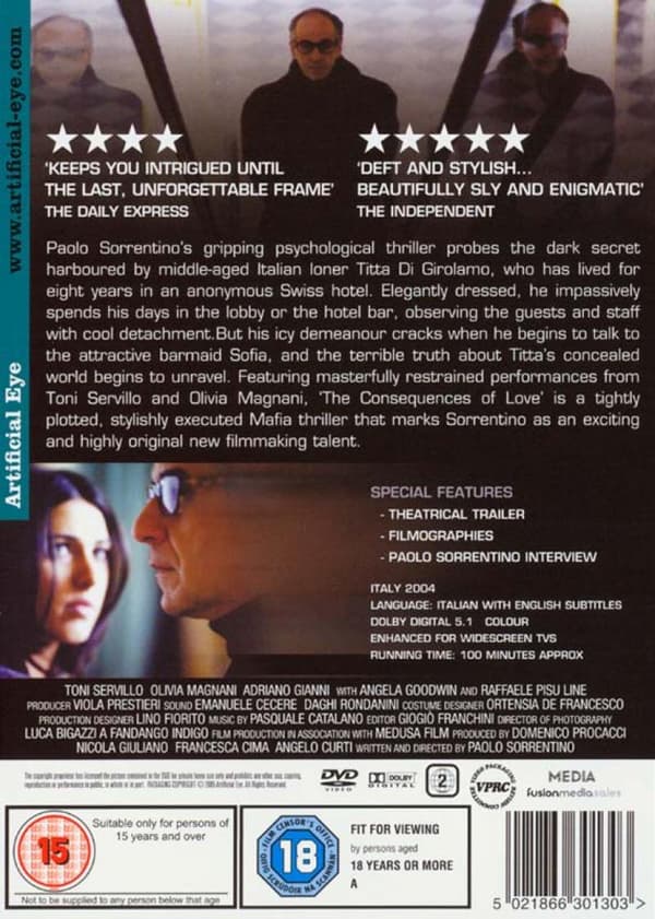 The Consequences of Love (2004) (DVD)