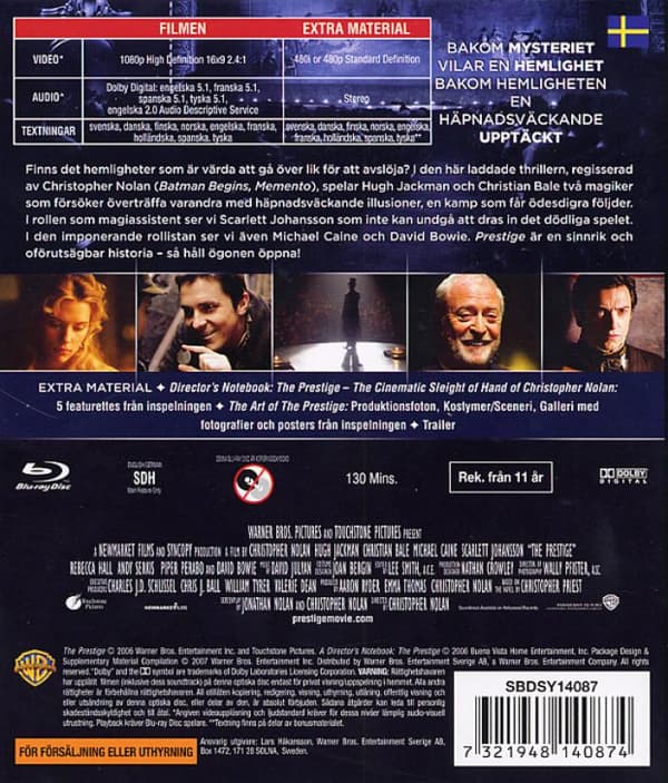 The Prestige (2006) (Blu-Ray)