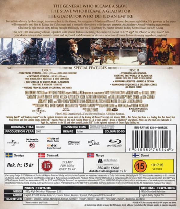 Gladiator (2000) (Blu-Ray)