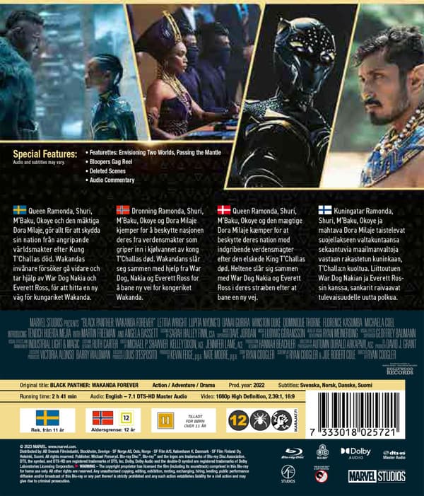 Black Panther: Wakanda Forever (2022) (Blu-Ray)