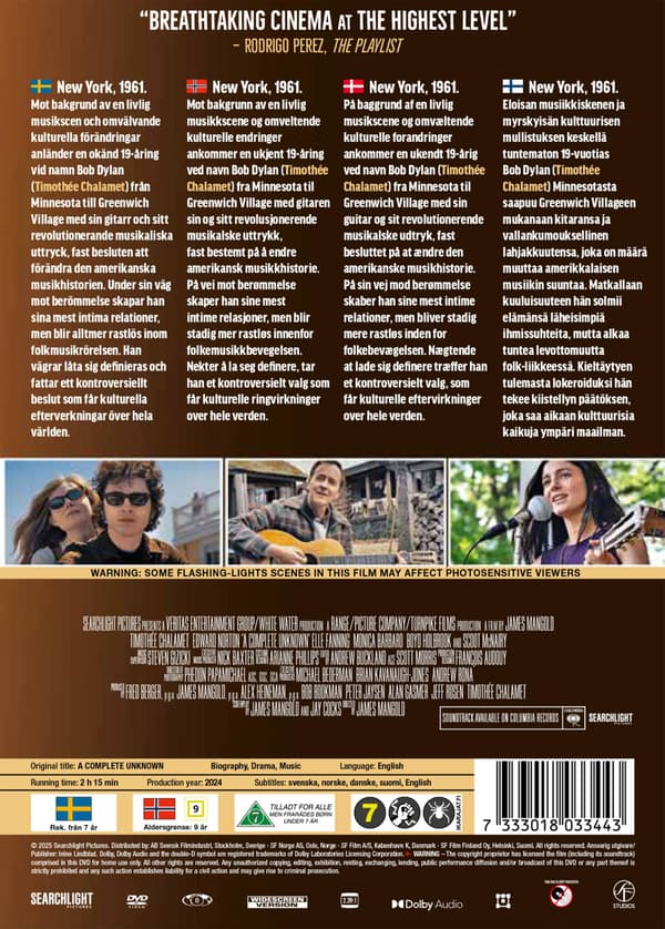 A Complete Unknown (2024) (DVD)