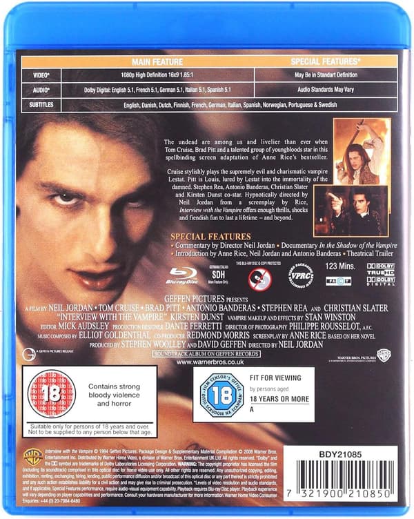 Interview With The Vampire (1994) (Blu-Ray)
