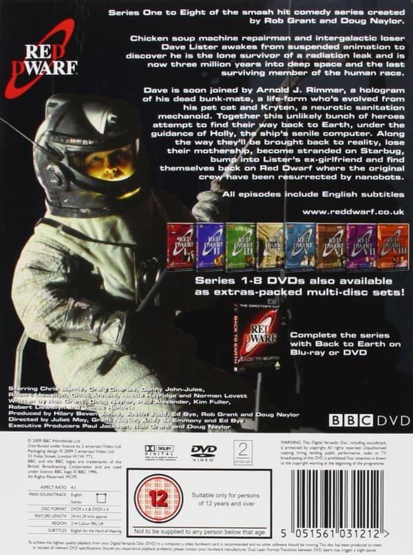 Red Dwarf Seasons 1-8 (1988-1999) DVD (import)
