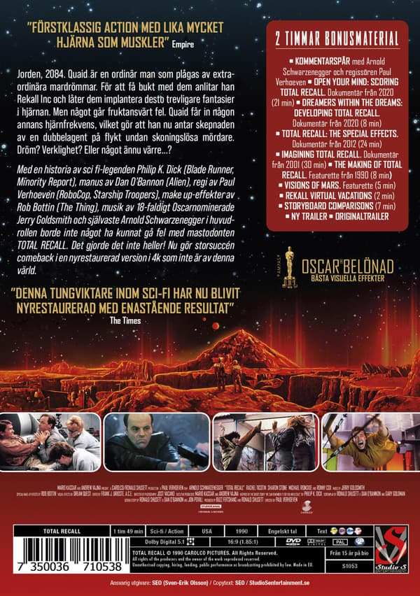 Total Recall (1990) (DVD)