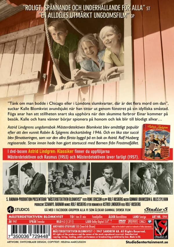 Mästerdetektiven Blomkvist (1947) (DVD)