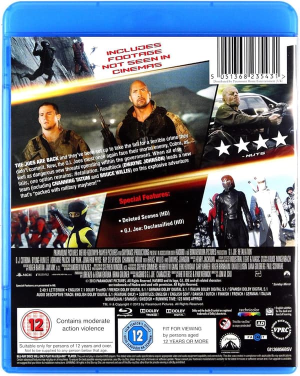 G.I. Joe: Retaliation (2013) (Blu-Ray)