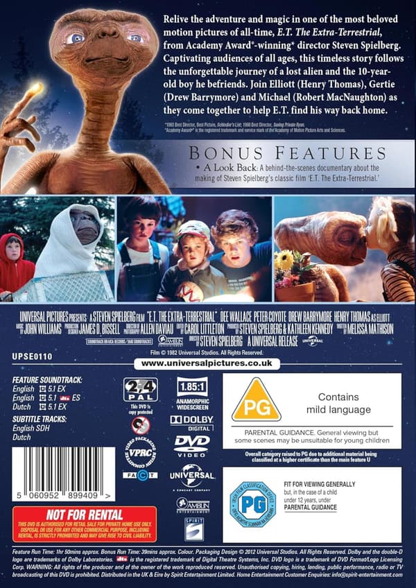 E.T. The Extra Terrestrial (1982) (DVD)