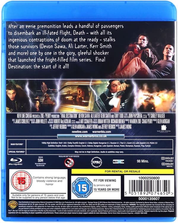 Final Destination 1 (2000) (Blu-Ray)