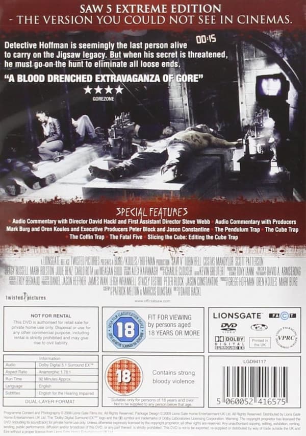 Saw V (2008) (DVD)