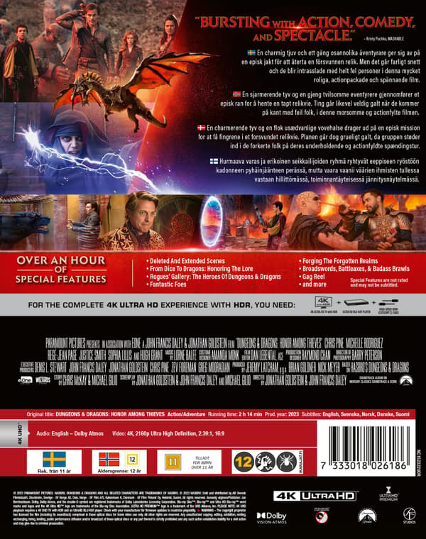 Dungeons & Dragons: Honor Among Thieves (2023) (4K UHD)