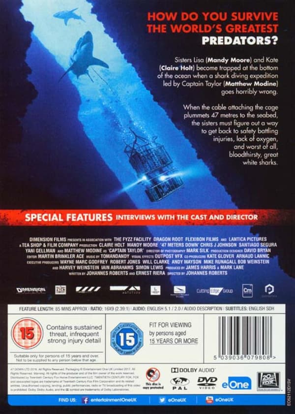 47 Metres Down (2017) (DVD)