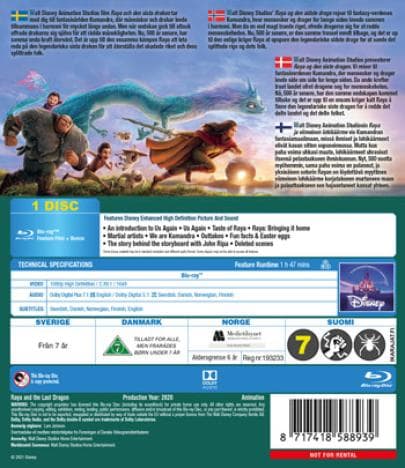 Raya And The Last Dragon (2021) (Blu-Ray)