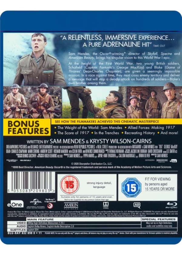 1917 (2019) (Blu-Ray)