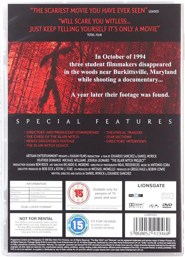 The Blair Witch Project (1999) (DVD)