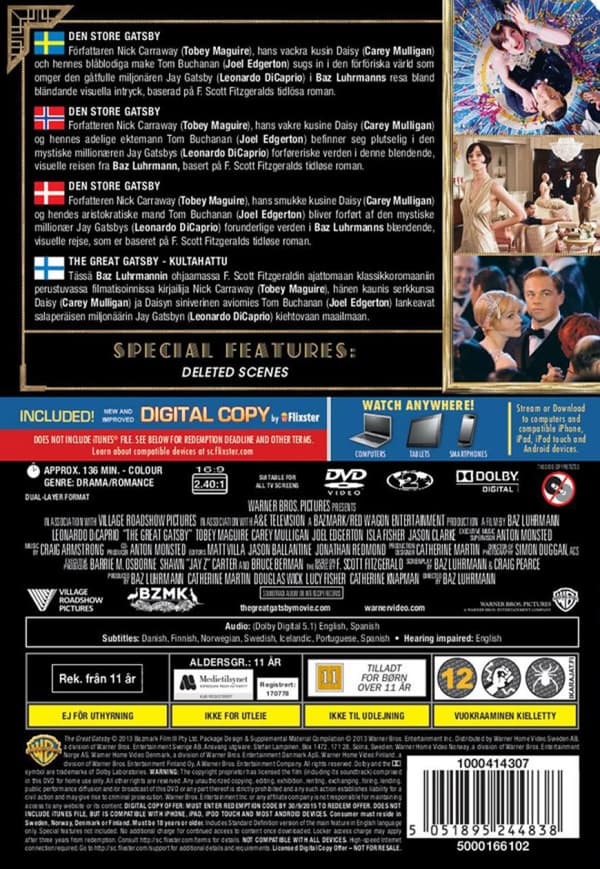 The Great Gatsby (2013) (DVD)