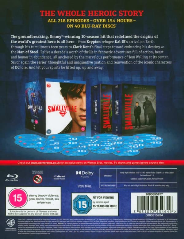 Smallville The Complete Series (2001-2011) Blu-Ray (import)