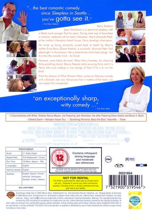 Somethings Gotta Give (2003) (DVD)