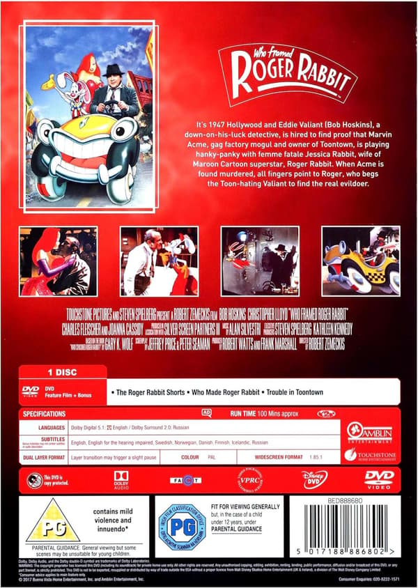 Who Framed Roger Rabbit (1988) (DVD)